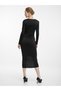 Rochie midi neagră de damă - 4