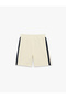 Cotton Blend Ribbed Shorts with Elastic Waist - 3