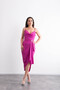 Strappy Collar, Sparkling, Brooch Detailed, Slit, Stylish Evening Dress - 5