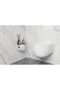 Black Toilet Paper Holder with Adhesive Shelf Holder Metal Toilet Paper Holder Wc Paper Holder - 2