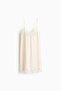 Lace-trimmed satin slip dress - 3