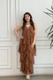 Imported Cross-Cut Layered Dress - 4