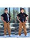 Cool Boy Embroidered Shirt 3-Piece Men's Set - 3