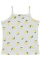 Lemon Patterned Shorts Pajama Set for 10-13 Years Old - Off-White - 3