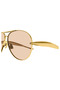 Bv 1305S 002 64 Unisex Pilot Gold Metal Sunglasses - 2
