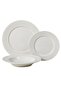 Porcelain Embossed Dinner Set, 12 pcs, White, RS12 - 6