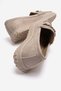 Non-Slip Colorful Chain Casual Women's Shoes Beige Suede - 4