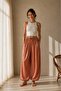 Satin Fabric Baggy Cut Balloon Pants