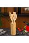 DC3164 Bamboo Kitchen Tools Set with Stand 5-Piece, Brown