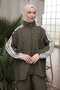 Khaki Lace Detailed Tunic and Trousers Set - 2