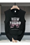 Men's oversized crew neck sleeveless t-shirt - longline