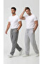 Black 2-Pack Sweatpants with Wide Legs, 2 Yarns, Full Fit