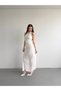 Bel Drapeli Maxi Elbise - 4