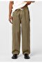 Lace-Up Baggy Gabardine Trousers - 2