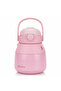 Stylish Pink Stainless Steel Vacuum Insulated Water Bottle with Easy Carry Handle 1000 ml