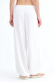 Elastic Waist Linen Trousers Pn18273 - 6