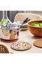 Colorful Heart Patterned Cork Trivet for Pots and Pans, 19cm Diameter, 1cm Thickness - 3