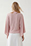 Pink Boat Neck Scarf Detailed Woven Blouse Alc-X15517 - 4