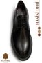 Sermoda Leather Men's Shoes - Thick Sole Groom's Leather Shoes Black - 6
