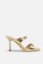 Aster Women's Heeled Double Strap Slippers A012 - K23315 - 2