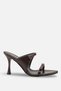 Cansu women's heeled slippers with belt a012 - k525 - 2