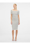 Rochie midi crem de damă