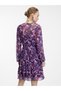 Rochie florală mov de damă - 4