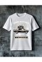 Mountain Adventure Stay Wild Printed Oversize T-Shirt