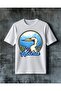 Heron Su Kusuu Printed Oversize T-Shirt