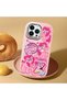 Pink Silicone Case Compatible with iPhone 14 Pro with Shock-Absorbing Camera Protections - 2