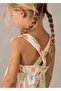 Girl's Combed Cotton Dress White - 2
