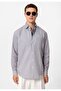Regular Fit Long Sleeve Striped Men's Shirt - 2