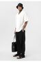 Patterned Oversize Short Sleeve Linen Shirt - 2