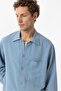Linen blend relaxed fit men's shirt - 6