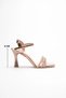 Rose Gold Stone Thin Heeled Evening Dress Sandals Fs20My15G - 5