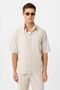 Linen blend relaxed fit men's shirt - 3