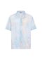 Patterned Ribbed Oversize Shirt