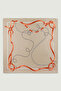 Stone Chain and Belt Patterned Silk Scarf