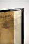 Black and Gold Geometric Modern Set of 2 Glass Tables - Black Metal Framed Table for Home and Office - 4