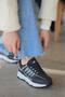 Women's Black and White Sneaker Casual Sports Shoes 021