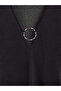 Lcw Dream Black V-Neck Ring Detailed Women's Beach Dress from Cc Collection - 2