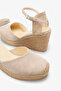 Viyetra Women's Genuine Leather Wedge Sandals - Beige Suede - 5