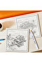 20x20cm 24pages Seaside Town Coloring Book for Adults Bold Easy Scenic Patterns Relaxation Stress Re - 6