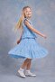 Girl's Combed Cotton Lined Brode Blouse and Skirt Set - 5