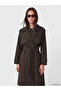 Nevavm Women's Double-Breasted Collared Belted Trench Coat - 2