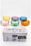 Set of 6 Colorful Glass Turkish Delight Bowls - Mini Sauce Bowl and Jam Bowl Presentation Set - 2