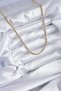 316L Stainless Steel Gold Color Twist Model Women's Necklace 60 cm - 2