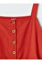 Lcw Kids Square Collar Girls' Shorts Salopet - 2