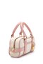 Key Lock Charm Detailed Straw Women's Crossbody Bag Hamburg Powder - 3