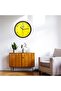 Clokify Nadi Al Wasl Wall Clock, 25 cm Analog, Silent Movement, Battery Operated, Design 2, Black Frame - 3